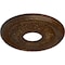 Ekena Millwork Palmetto Ceiling Medallion (Canopies up to 4 7/8"), 12 1/8"OD x 3 1/2"ID x 1"P, Root Beer Crackle CM12PMRBC - alternate 3